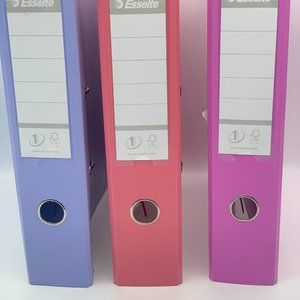 Cute colors Esselte 2 Prong Binder Folder A4